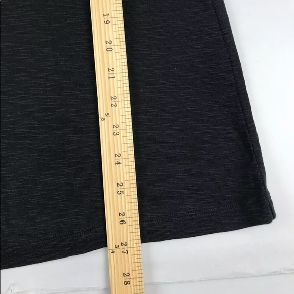 J Jill Black Button Back Tunic Tee Top Pima SZ M - Picture 5 of 7